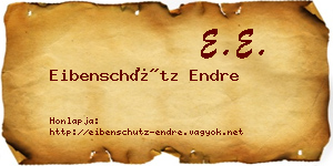 Eibenschütz Endre névjegykártya